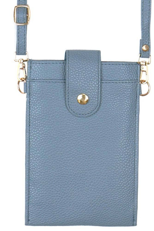 Hana - Solid Cellphone Crossbody With Clear Window